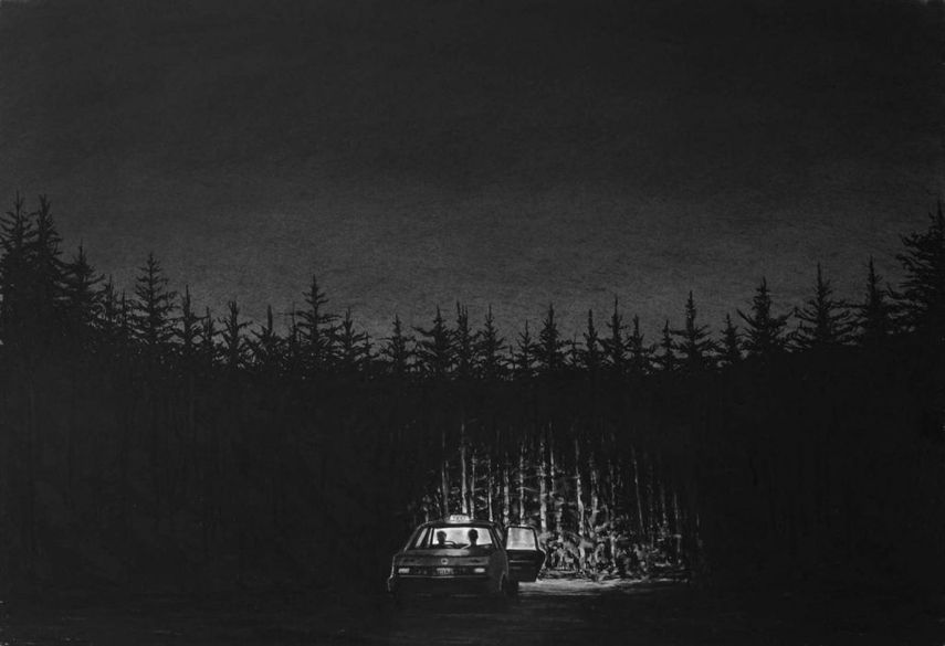 Trevor-Guthrie-Wald-Taxi.-Drawing-95x65cm.-a-space-gallery